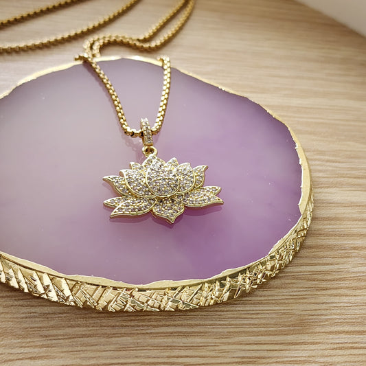 Lotus necklace