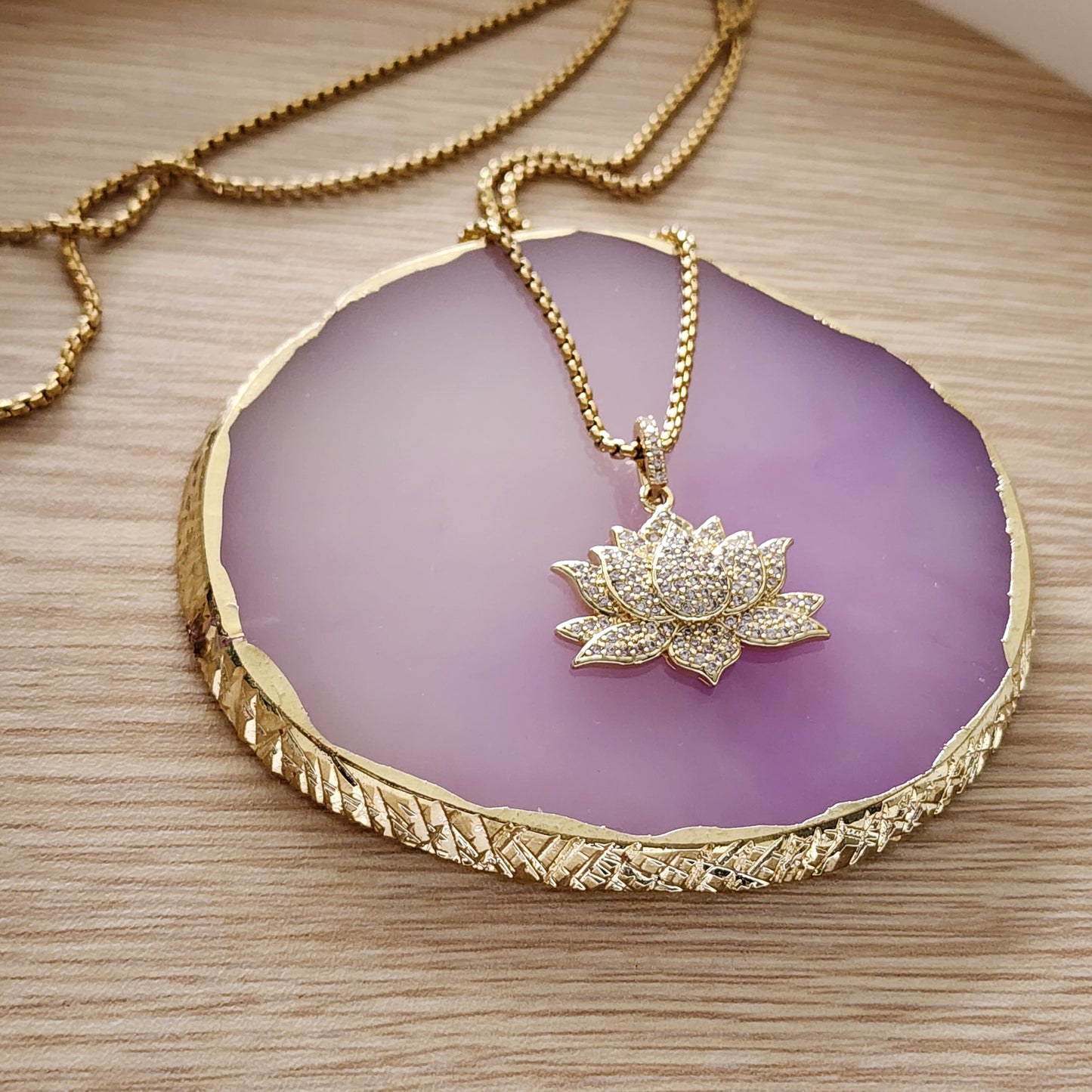 Lotus necklace